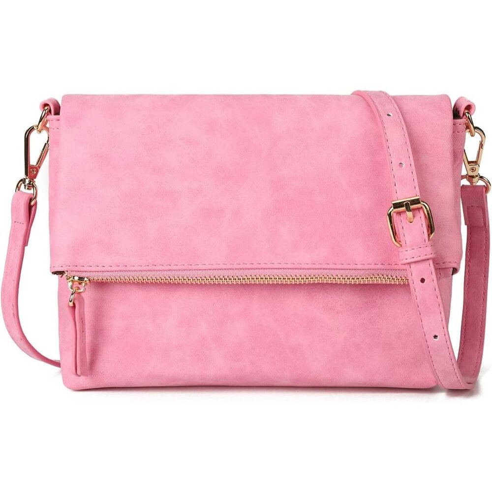 〽️Women Hotpink Multi-Functional Wristlet Crossbody Purse Shoulder Bag